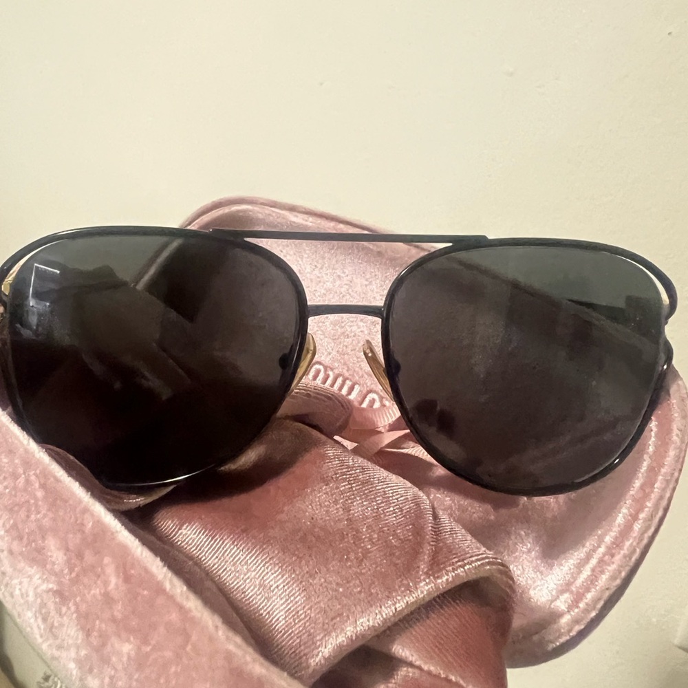 Miu Miu 52ZS Pilot Sunglasses